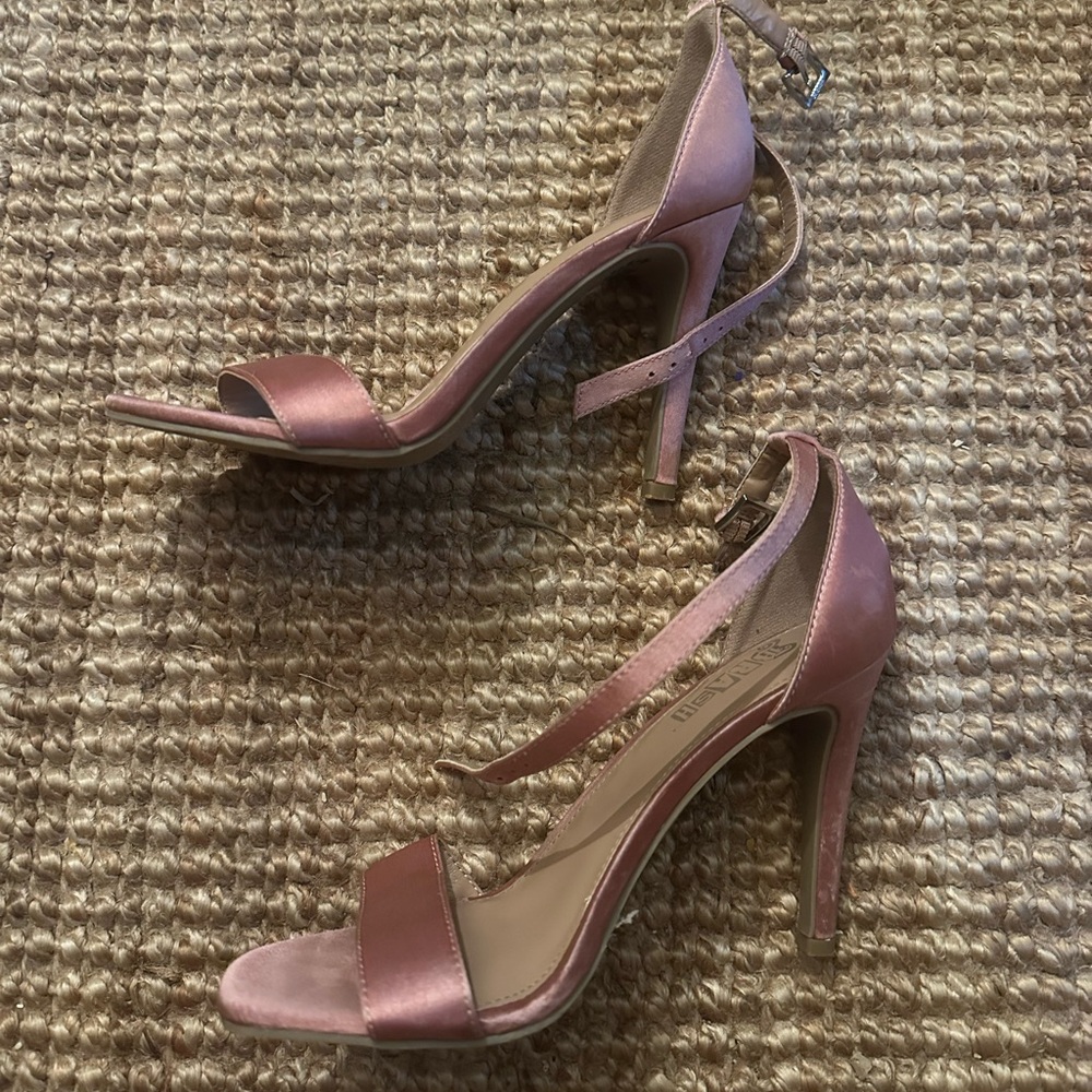 Trashy Diva Satin Pink Heels